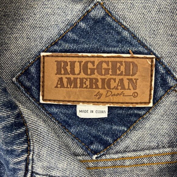 Rugged American by Dash Denim Jacket Vintage Trucker No Size FS Benefits Charity - Picture 6 of 13